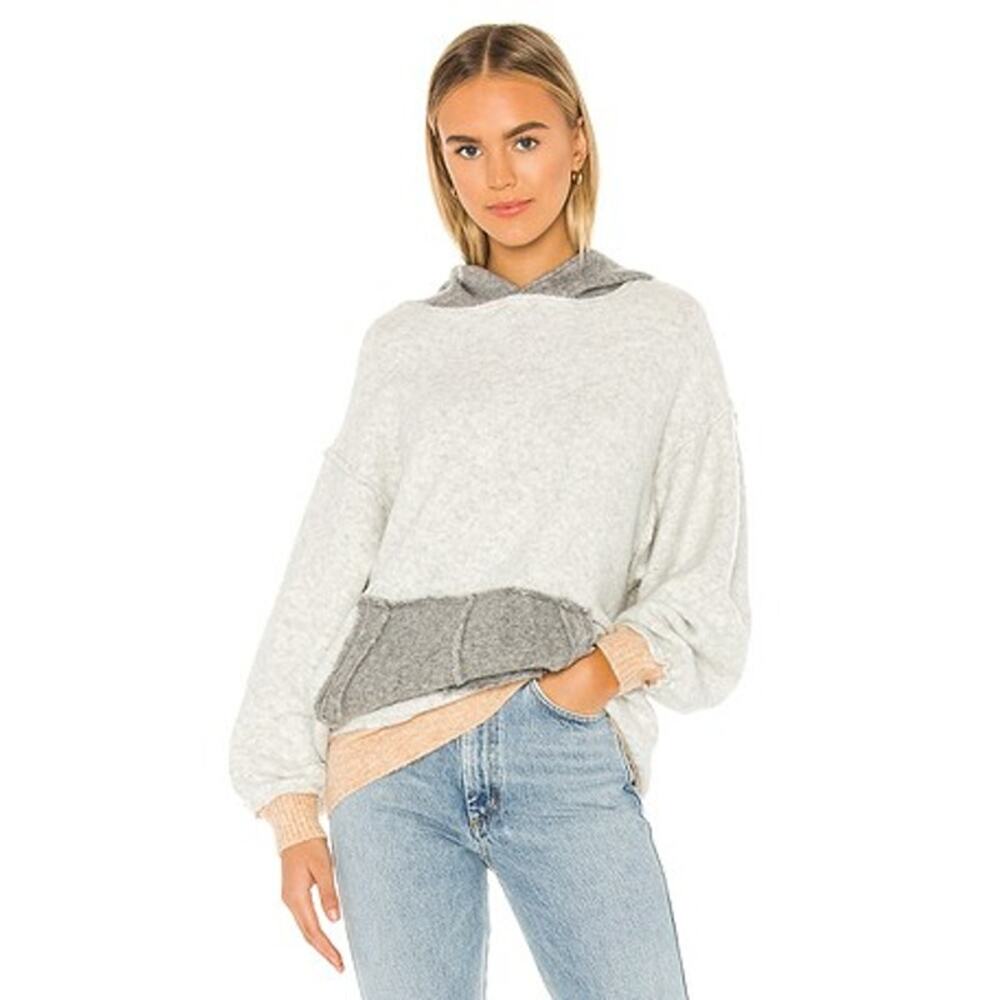Free People Significant Other Oversized Slouchy Colorblock Sweater